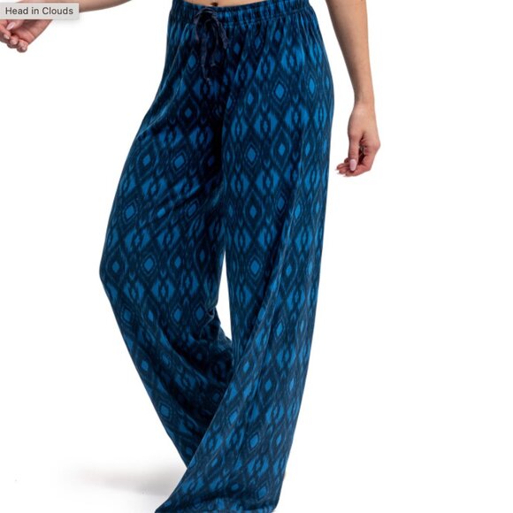 Hello Mello Blue and Black Signature Lounge Pants - Picture 1 of 7